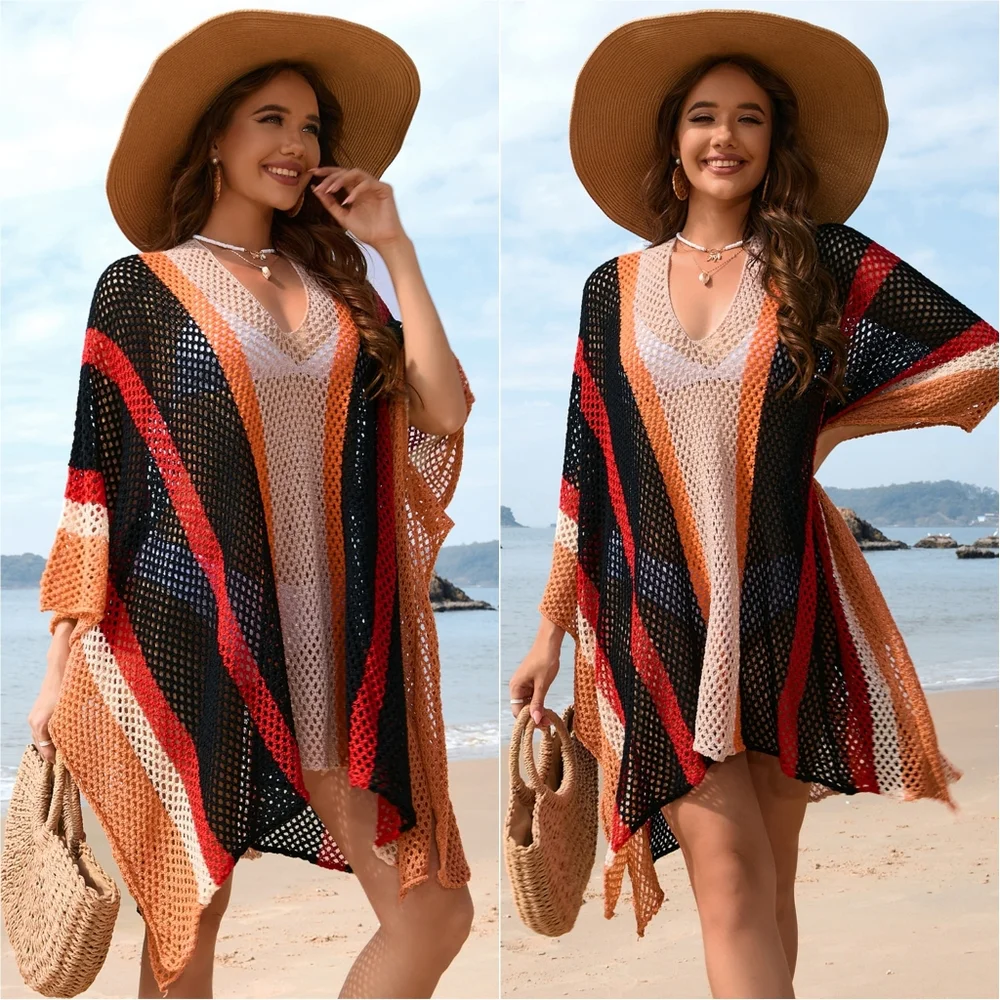Luminous Sands Openwork Coverup - Black